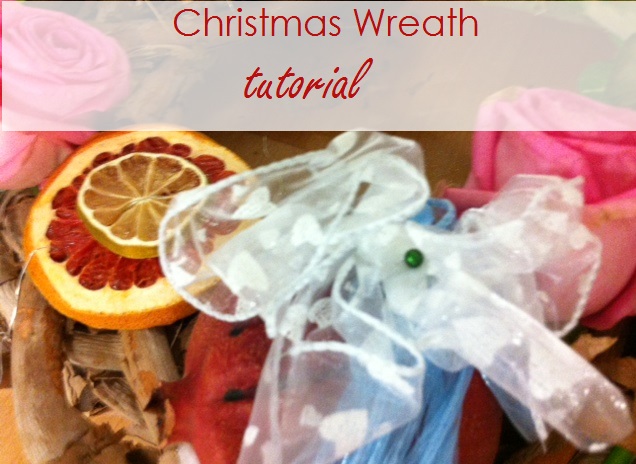 Christmas wreath tutorial header image