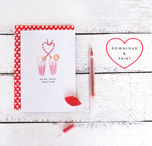 valentine card printable