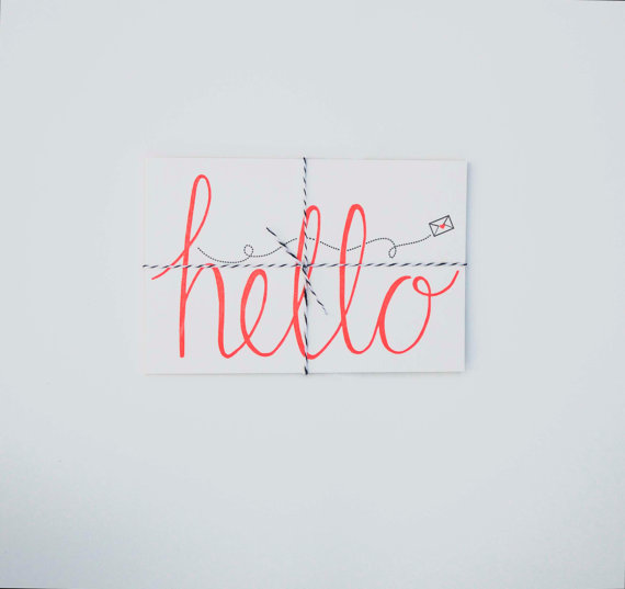 Hello postcard