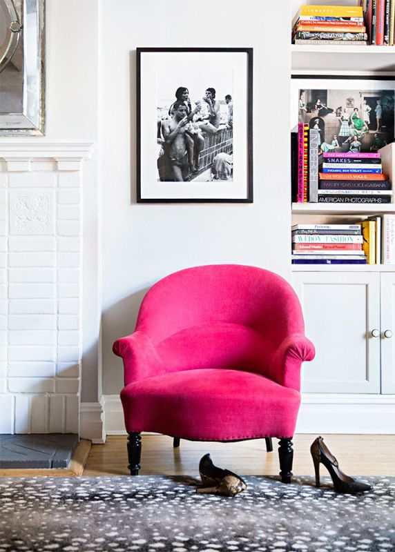 Hot pink chair