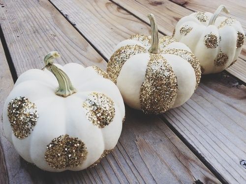 Glitter pumpkins