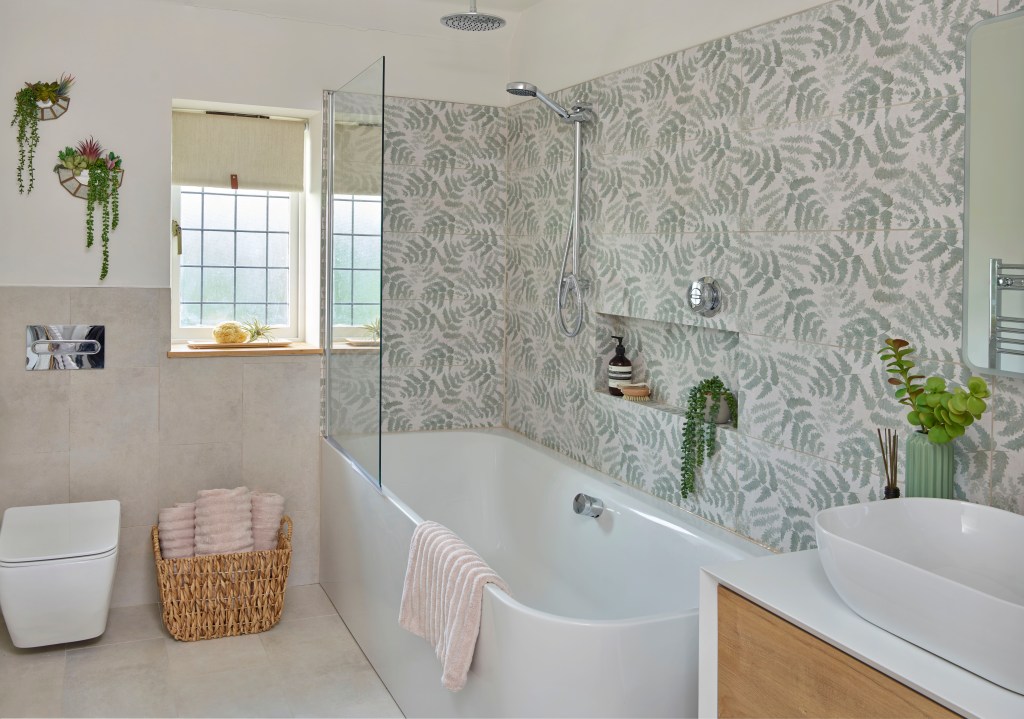 Relaxed spa bathroom renovation in a Kent country farmhouse